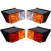 Bajato Compatible For Ford Rear tail tractor for flashing indicator & Front lamp-11004803A11004903 set 12 V