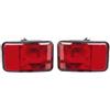 FTJKKVV Fanale Posteriore Paraurti Posteriore Fendinebbia Per Wrangler 2008-2015 2016 2017 2018 Alloggiamento Lampada Senza Lampadina 55078104AC 55078105AC(Left and Right)