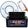 TaimeiMao Mini scanner Bluetooth OBD2, ELM327 Bluetooth Auto, diagnostica per iOS e Android, per Test OBD2, adattatore per auto moderne