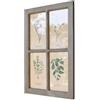 Loberon Beaurive Quadro - Cornice in Legno Grigio Anticato - Motivi a Base di Erbe pregiate, Grigio Antico