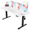 Devoko 180x 80 cm scrivania regolabile in altezza, scrivania da ufficio con quattro sezioni, scrivania per computer con funzione di memoria