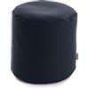 Avalon - Pouf Poggiapiedi CILINDRO Jive, Puff Poggiapiedi Divano quadrato, Pouffe Imbottito in Tessuto Tecnico Resistente e Antistrappo, Comodo e Impermeabile, Made in Italy(45cm-Blu Scuro)