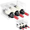 Gvolatee Gvolate 2 set Portabottiglie vino in plastica robusta - Bottigliera e scaffale per 6 bottiglie - Porta vino per conservazione ottimale di vini di qualità - Struttura impilabile