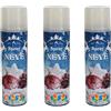 cosedacasa Neve Spray Artificiale per addobbi Natalizi Decorazioni presepe Alberi di Natale Set da 3 bomboletta da ml 100