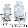 FLEXISPOT ErgoX sedia ergonomica da ufficio, braccioli 3D, poggiatesta 3D, schienale 5D regolabile, seduta traspirante, portata fino a 136 kg