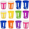 MAURY'S IL NUMERO UNO DEL RISPARMIO SET 12 PORTA BICCHIERI IN PLASTICA CON COLORI ASSORTITI