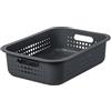 SmartStore Cestino portaoggetti in plastica riciclata da 6 l, con manici, colore tortora, sostenibile, impilabile e impilabile, senza BPA, cestino piccolo, 37 x 28 x 10 cm