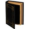 Vintiquewise Scatola portaoggetti decorativa vintage a forma di libro, colore: nero