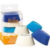 DECORA, 0339746 Pirottini Bianco Celeste Blu, Comodissimi Pirottini per Cuocere, Presentare e Regalare Muffin, Resistono fino a 220°, In comodo Blister