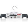 Rayen | capacità del Gancio per Cintura per 14 unità | Colore Grigio Scuro | Appendiabiti per Appendere o Altri Accessori | Dimensioni 31,5 x 14,4 x 4,5 cm | ABS Floccato