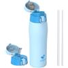 AORIN Borraccia Termica, Borraccia in Acciaio Inox 18/8, 750ml Borraccia Bambini, Bottiglia Termica Senza BPA e Perdite, Thermos per Sport, Outdoor e Pendolarismo con 2 Coperchi