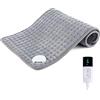 Aischens Cuscino Riscaldante Elettrico-30x60cm,Cuscino Termico Elettrico | con 9 Livelli di Temperatura & 4 Timer, Spegnimento Automatico, Termoforo Elettrico Ultra Morbido per Schiena Spalle Pancia