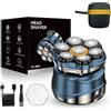 LURCAZT Rasoio elettrico per uomini calvi, impermeabile IPX7, con lame rotanti 7D, display a LED, kit per rasatura a secco e bagnato, per testa calva, corpo, barba, regalo ideale per uomini
