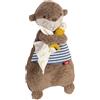 Fehn Wärmetier Otter - Wohltuendes Kuscheltier mit entnehmbarem Wärme- /Kältesäckchen - Körnerkissen für Babys und Kleinkinder ab der Geburt