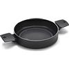 Moneta Recy Tegame 2 Manici 24 cm Ricicla 43 Lattine, Net Induction, Nero, Corpo Alluminio 100% Riciclato