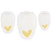 Vaessen Creative Fustellatrice per Carta Set - Cuore - 3 pz