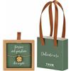 THUN - Collana con quadrifoglio, ottone e ceramica, 45 cm, collezione Dedicato a Te