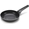 Moneta Recy Padella 20 cm, Net Induction, Nero, Corpo Alluminio 100% Riciclato