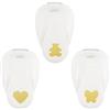 Vaessen Creative Set Perforatrici - Bimbo, Cuore, Farfalla - 3 pz