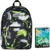 Seven Zaino Scuola FREETHINK, Doppio Scomparto, Nero, 34 L, Bambini, Ragazzi Diario Datato Scuola 12 Mesi, 13,6 x 18,3 cm, 352 Pagine,