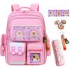 JIABAOZ Zaino Capibara, Zaino per Bambino Capibara, Design Kawaii ad Alta Capacità, Scolastico per Bambini e Ragazzi, Ideale per Adolescenti, Scuola e Uso Quotidiano