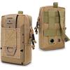 Generic Pochette Telefono Molle 1000D Nylon, Marsupio Utility Outdoor for Zaino | Spazio Organizzato con Fissaggio a Cintura for Cellulare, Utensili, Trekking, Campeggio, Viaggio E Accessori