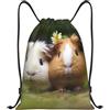 Anceky Zaino con coulisse, borsa da palestra con coulisse, due animali, borsa da nuoto per uomo e donna