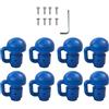 CAZSTYK Resistenti Tappi per Tubi del Trampolino, Blue 8PCS