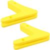 MOBUTOFU Gancio Supporto Bilanciere V per Rack Squat 2 Pezzi Plastico | Barra Bilanciere, Uso in Palestra e Ufficio, Colore Giallo, Design Semplice e Dimensione Pratica