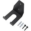 Drawup Supporto da parete per bilanciere, in acciaio resistente, per garage e palestra, con gancio per montaggio verticale, 32 mm, nero