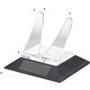 Drawup Espositore per mulinelli da pesca per baitcasting, supporto in acrilico trasparente con base antiscivolo per riporre attrezzature, 9,1 x 9,1 cm