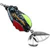 Drawup PVC Hollow Body Frog Lure 4,5 centimetri per Bass Snakehead | Silhouette del corpo cavo, azione realistica della rana, due ganci, dimensioni compatte 4,5 cm, arancione, nero, viola, verde