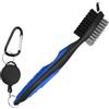 POXZSFX Pulitore per Palline da Golf Strumenti di Pulizia durevoli | mazze da golf Spazzola da in ABS e detergente per scanalature Accessori per sacche da