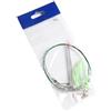 Drawup Pesca in mare Flapper Rig 3 Gancio in acciaio luminoso (14#)