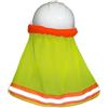 PartyKindom Helmet Cover Arancia Mesh Sun Shade Protector con Neck Shield Festa Estiva