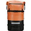 Drawup Zaino impermeabile resistente in PVC da 35 l per trekking, arrampicata, pesca, zaino da viaggio resistente agli strappi, verde e nero, 30 x 23 x 53 cm (C)