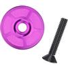 ECMQS Tappi per cuffie con filettatura per mountain bike, viola | Precisions Machined Cycle - Coprisella per mountain bike, colore colorato