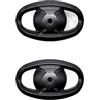 Drawup Coperchio laterale per pomello bobina in plastica, 18,5 mm, nero, grigio argento (nero, 1 pezzo)