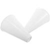 SHERCHPRY 2 Pezzi Megafono Portatile Bianco in Plastica Resistente agli Urti Amplificazione Extra, Leggero per Eventi Indoor e Partite di Calcio, Adatto e Adulti