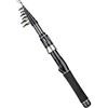 Drawup Canna da pesca a riva 1,8 m Grip Shore canna da pesca 1,8 m Grip Shore | Fibra di carbonio ultraleggera, dimensioni compatte 1,5 m, ideale per viaggi, punta sensibile, pesca a riva
