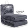 Ollewiellan Tappeto per tenda da 300 x 400 cm, robusto, blu-grigio