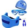 Generisch Cintura da nuoto per bambini, con cinghia di fissaggio, regolabile, leggera | Set di cinture per allenamento di nuoto, galleggianti, per piscina, estate, immersioni, snorkeling, allenamento aerobica