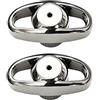 Drawup Copertura per pomello bobina in metallo per Daiwa CC80 CR80 AIRD80 (1 paio)