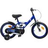 Bendmaxx Bicicletta per bambini da 12 pollici, blu scuro, per 2-4 anni, telaio in acciaio, manubrio e sella regolabili, con parafango e campanello, bicicletta leggera per bambini, ideale per parco