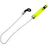 Drawup Allarme sensibile per pesca alla carpa, con luce notturna a LED, volume regolabile, sensibilità del tono per pesca all'aperto, rosso, blu, verde, giallo, 14,5 x 8 cm (giallo)