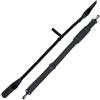 ECMQS Cinghia per canna da pesca con manicotto regolabile, colore nero