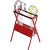 Generic Porta Racchette Interno Esterno, Organizzatore Palestra Garage Scuola | Scaffale sportivo robusto per interni ed esterni. Facile da montare per palestre, scuole e garage
