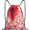 Anceky Zaino con coulisse, resistente all'acqua, con cordino, Silhouette of Love, zaino sportivo, sacco da palestra per uomo e donna