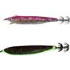 Drawup Squid Jig in plastica e metallo, 12 cm, con perline | Corpo fosforescente, pronto per la pesca notturna, gancio BKK, lunghezza 12 cm, struttura in metallo plastica