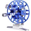 Courtieyeardceastea Mulinello da pesca a mosca, multiuso, diametro 53 mm, per acqua dolce e salata, blu